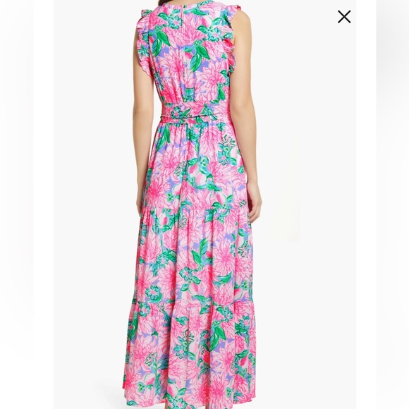 Lilly Pulitzer Destini Tie Waist Maxi Dress - Picture 3 of 13